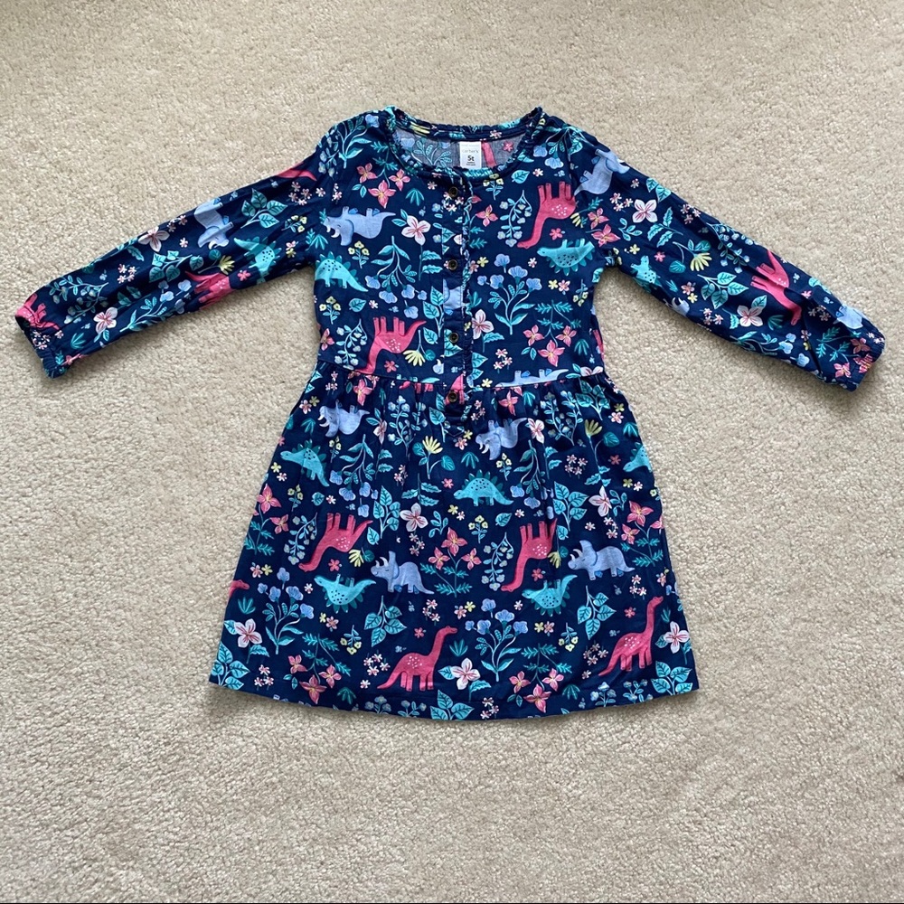Floral dinosaur dress